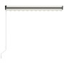 Manual retractable awning with cream LED 300x250 cm by vidaXL, Awnings - Ref: Foro24-3055221, Price: 276,76 €, Discount: %