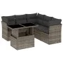 Set de muebles de jardín 6 pzas y cojines ratán sintético gris de , Conjuntos de jardín - Ref: Foro24-3266580, Precio: 397,38...