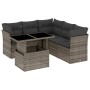 Set de muebles de jardín 6 pzas y cojines ratán sintético gris by , Garden sets - Ref: Foro24-3266580, Price: 397,36 €, Disco...