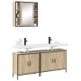 Juego de muebles de baño 3 pcs Marrón 60 x 30 x 60 cm