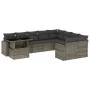 Set de sofás de jardín 10 pzas con cojines ratán sintético gris by , Garden sets - Ref: Foro24-3267510, Price: 628,32 €, Disc...