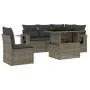 Gartenmöbel-Set, 6-teilig, mit grauen Polstern aus synthetischem Rattan. von , Gartensets - Ref: Foro24-3267910, Preis: 412,6...