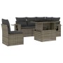 Gartenmöbel-Set, 6-teilig, mit grauen Polstern aus synthetischem Rattan. von , Gartensets - Ref: Foro24-3267910, Preis: 418,3...
