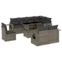 Set de muebles de jardín 9 pzas y cojines ratán sintético gris by , Garden sets - Ref: Foro24-3268040, Price: 615,48 €, Disco...