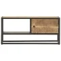 TV-Schrank mit geschnitzter Tür aus rauem Mangoholz, 90 x 30 x 40 cm von vidaXL, TV-Möbel - Ref: Foro24-320944, Preis: 112,35...