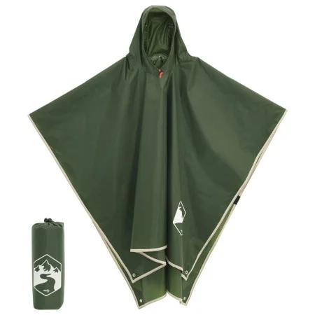 Regenponcho mit Kapuze, 2-in-1-Design, grün, 223x145 cm. von , Camping und Wandern - Ref: Foro24-4004197, Preis: 19,69 €, Rab...