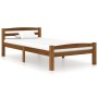 Solid pine wood bed frame honey brown 90x200 cm by vidaXL, Beds and slatted bases - Ref: Foro24-322075, Price: 113,76 €, Disc...