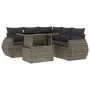 Gartenmöbel-Set, 6-teilig, mit grauen Polstern aus synthetischem Rattan. von , Gartensets - Ref: Foro24-3268530, Preis: 437,9...