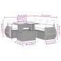 Gartenmöbel-Set, 6-teilig, mit grauen Polstern aus synthetischem Rattan. von , Gartensets - Ref: Foro24-3268530, Preis: 437,1...