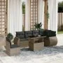 Set de sofás de jardín 7 pzas con cojines ratán sintético gris by , Garden sets - Ref: Foro24-3268570, Price: 489,95 €, Disco...