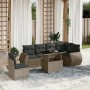 Set de sofás de jardín 7 pzas con cojines ratán sintético gris by , Garden sets - Ref: Foro24-3268570, Price: 488,55 €, Disco...