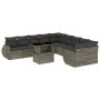 Set de sofás de jardín 11 pzas y cojines ratán sintético gris de , Conjuntos de jardín - Ref: Foro24-3268800, Precio: 764,31 ...