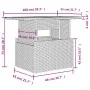 Gartensofagarnitur 11-teilig mit grauen Polstern aus synthetischem Rattan von , Gartensets - Ref: Foro24-3268800, Preis: 765,...