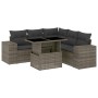 Gartenmöbel-Set, 6-teilig, mit grauen Polstern aus synthetischem Rattan. von , Gartensets - Ref: Foro24-3269160, Preis: 427,5...