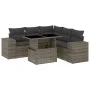 Set de muebles de jardín 6 pzas y cojines ratán sintético gris de , Conjuntos de jardín - Ref: Foro24-3269160, Precio: 435,21...