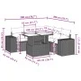 Set de muebles de jardín 6 pzas y cojines ratán sintético gris de , Conjuntos de jardín - Ref: Foro24-3269160, Precio: 435,21...