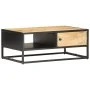 Mueble de TV puerta tallada madera de mango rugosa 90x55x36 cm de vidaXL, Mesas de centro - Ref: Foro24-320946, Precio: 181,0...