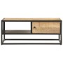 TV-Schrank mit geschnitzter Tür aus rauem Mangoholz, 90 x 55 x 36 cm von vidaXL, Couchtisch - Ref: Foro24-320946, Preis: 183,...