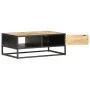 Mueble de TV puerta tallada madera de mango rugosa 90x55x36 cm de vidaXL, Mesas de centro - Ref: Foro24-320946, Precio: 181,0...