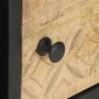 Mueble de TV puerta tallada madera de mango rugosa 90x55x36 cm de vidaXL, Mesas de centro - Ref: Foro24-320946, Precio: 181,0...