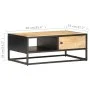 Mueble de TV puerta tallada madera de mango rugosa 90x55x36 cm de vidaXL, Mesas de centro - Ref: Foro24-320946, Precio: 181,0...