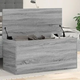 Aufbewahrungsbox aus grauem Sonoma-Ingenieurholz 100x42x46 cm. von , Aufbewahrungskisten - Ref: Foro24-840665, Preis: 91,90 €...