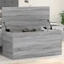 Caja de almacenaje madera ingeniería gris Sonoma 100x42x46 cm by , Storage trunks - Ref: Foro24-840665, Price: 91,90 €, Disco...