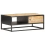 Mueble de TV puerta tallada madera de mango rugosa 90x55x36 cm de vidaXL, Mesas de centro - Ref: Foro24-320946, Precio: 181,0...