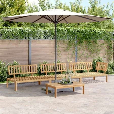 Set de sofás de palets de jardín 4 pzas madera maciza de acacia by , Outdoor sofas - Ref: Foro24-3209302, Price: 411,02 €, Di...