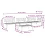 Set de sofás de palets de jardín 4 pzas madera maciza de acacia by , Outdoor sofas - Ref: Foro24-3209302, Price: 411,02 €, Di...
