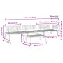 Set de sofás de palets de jardín 4 pzas madera maciza de acacia by , Outdoor sofas - Ref: Foro24-3209302, Price: 417,52 €, Di...