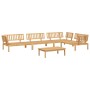 Set de sofás de palets de jardín 5 pzas madera maciza de acacia by , Outdoor sofas - Ref: Foro24-3209316, Price: 634,60 €, Di...