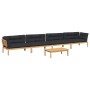Set de sofás de palets de jardín y cojines 5 pzas madera acacia by , Outdoor sofas - Ref: Foro24-3209382, Price: 858,76 €, Di...