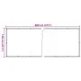 Sichtschutz-Balkonverkleidung aus weißem PVC 800x120 cm von , Zaunpaneele - Ref: Foro24-4005513, Preis: 37,64 €, Rabatt: %