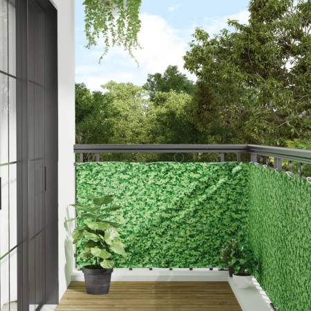 Pantalla de privacidad de balcón PVC plantas verde 600x90 cm de , Paneles de vallas - Ref: Foro24-4005463, Precio: 29,37 €, D...