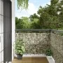 Pantalla de privacidad de balcón PVC look piedra 400x90 cm by , fence panels - Ref: Foro24-4005477, Price: 26,17 €, Discount: %
