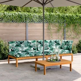 Set de sofás de palets de jardín y cojines 3 pzas madera acacia by , Outdoor sofas - Ref: Foro24-3209450, Price: 431,41 €, Di...