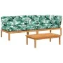 Garten-Palettensofa-Set mit 3-teiligen Kissen aus Akazienholz. von , Outdoor-Sofas - Ref: Foro24-3209450, Preis: 432,09 €, Ra...