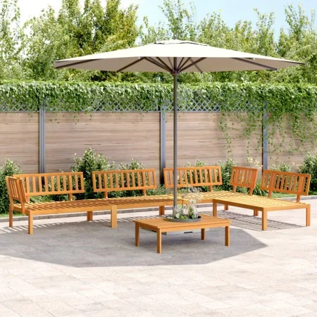 Set de sofás de palets de jardín 5 pzas madera maciza de acacia by , Outdoor sofas - Ref: Foro24-3209438, Price: 578,37 €, Di...