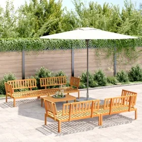 Set de sofás de palets de jardín 5 pzas madera maciza de acacia by , Outdoor sofas - Ref: Foro24-3209444, Price: 638,20 €, Di...