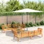 Set de sofás de palets de jardín 5 pzas madera maciza de acacia by , Outdoor sofas - Ref: Foro24-3209444, Price: 638,20 €, Di...