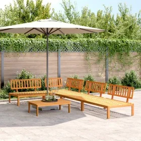 Set de sofás de palets de jardín 5 pzas madera maciza de acacia by , Outdoor sofas - Ref: Foro24-3209431, Price: 563,11 €, Di...