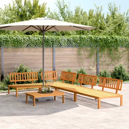 Set de sofás de palets de jardín 5 pzas madera maciza de acacia by , Outdoor sofas - Ref: Foro24-3209431, Price: 563,11 €, Di...