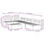 Set de sofás de palets de jardín 5 pzas madera maciza de acacia by , Outdoor sofas - Ref: Foro24-3209431, Price: 597,58 €, Di...