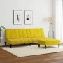 Zweiplätziges Schlafsofa mit gelbem Samt-Hocker. von , Sofas - Ref: Foro24-3258096, Preis: 298,79 €, Rabatt: %