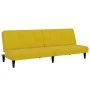 Sofá cama de 2 plazas con taburete terciopelo amarillo by , Sofas - Ref: Foro24-3258096, Price: 298,79 €, Discount: %