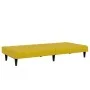 Zweiplätziges Schlafsofa mit gelbem Samt-Hocker. von , Sofas - Ref: Foro24-3258096, Preis: 298,79 €, Rabatt: %