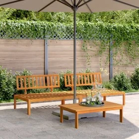 Sofás centrales palets de jardín 2 uds madera maciza de acacia by , Outdoor sofas - Ref: Foro24-3209433, Price: 243,72 €, Dis...