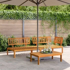 Set de sofás de palets de jardín 3 pzas madera maciza de acacia by , Outdoor sofas - Ref: Foro24-3209427, Price: 323,19 €, Di...