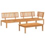 Set de sofás de palets de jardín 3 pzas madera maciza de acacia by , Outdoor sofas - Ref: Foro24-3209427, Price: 335,55 €, Di...